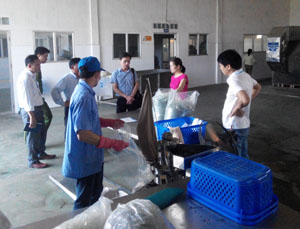 Đoàn kiểm tra liên ngành kiểm tra ATTP tại công ty TNHH San nam, Kỳ Sơn, Hoà Bình.